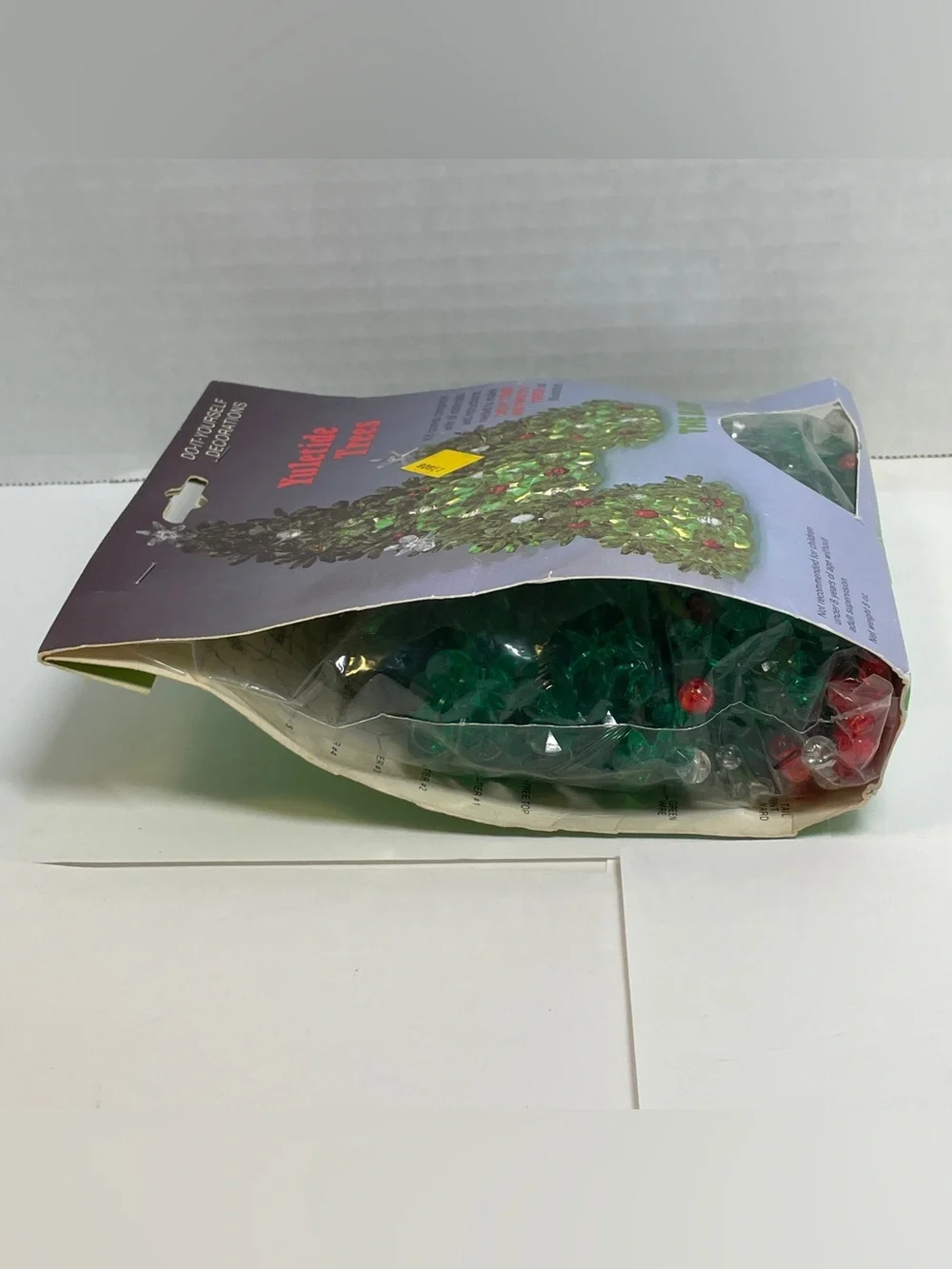 Vintage The Beadery Christmas Yuletide Trees Decoration Kit NEW 1983 Craft Kit